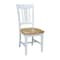 International Concepts 42 in. Dual Drop Leaf Table with 2 San Remo SplatBack chairs - 3 Piece Dining Set K02-42DP-C10-2 - alternate 2